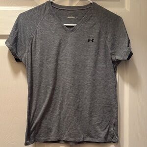 Under Armour Heather Gray V-Neck Tee